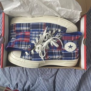 multi-coloured converse